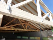 Alter und neuer Fachwerkbinder