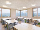 Schoolroom with view to the mountains