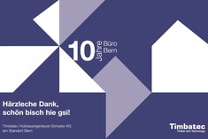 10 Jahre Büro Bern Timbatec-Jubiläumsveranstaltung