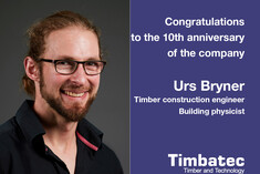 Congratulations to Urs Bryner on his company anniversary
